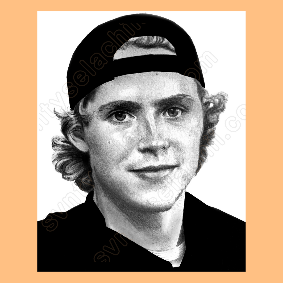Will Smith Hockey SJS Portrait With A Backwards Hat 8x10"