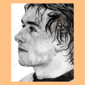Macklin Celebrini Hockey SJS Side Profile Portrait 8x10"