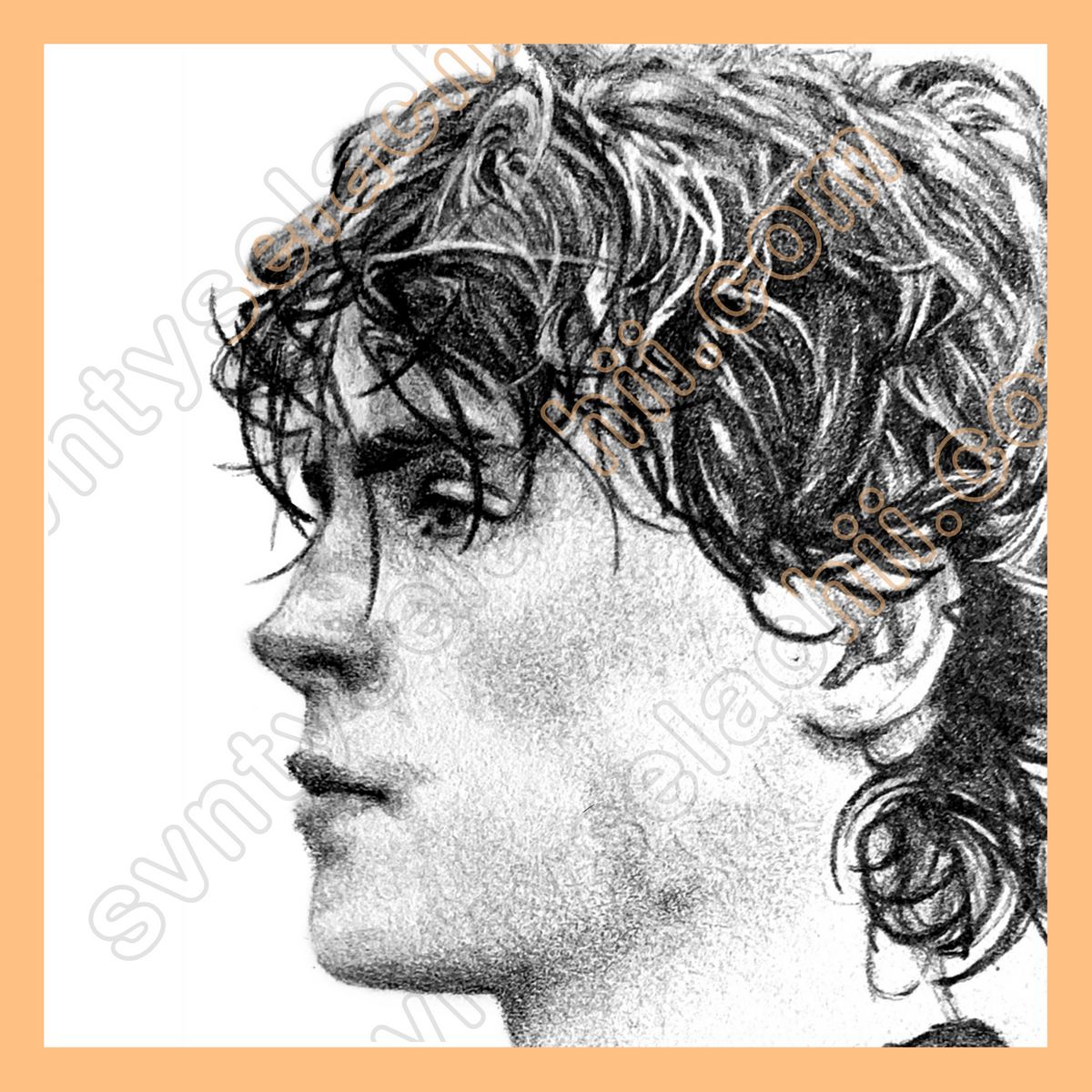 Will Smith Hockey SJS Side Profile Portrait 5x5"
